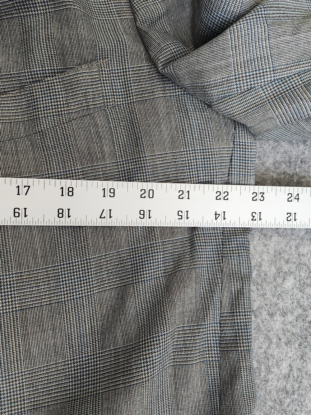 Vintage Brooks Brothers 346 Blazer Suit 44R Pants 39x28 Gray Glen Plaid Business